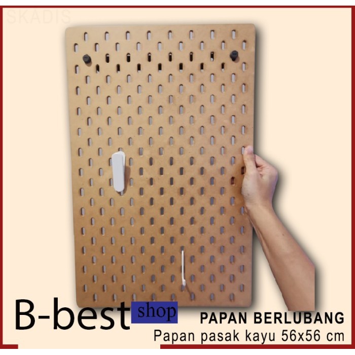 

PAPAN BERLUBANG / PAPAN ORGANIZER WALL / PAPAN PEGBOARD 36X56 CM