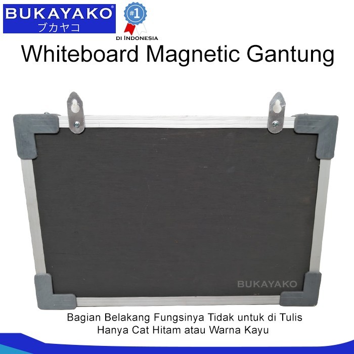 

WHITEBOARD MAGNETIC 60 X 90 GANTUNG BUKAYAKO PAPAN TULIS