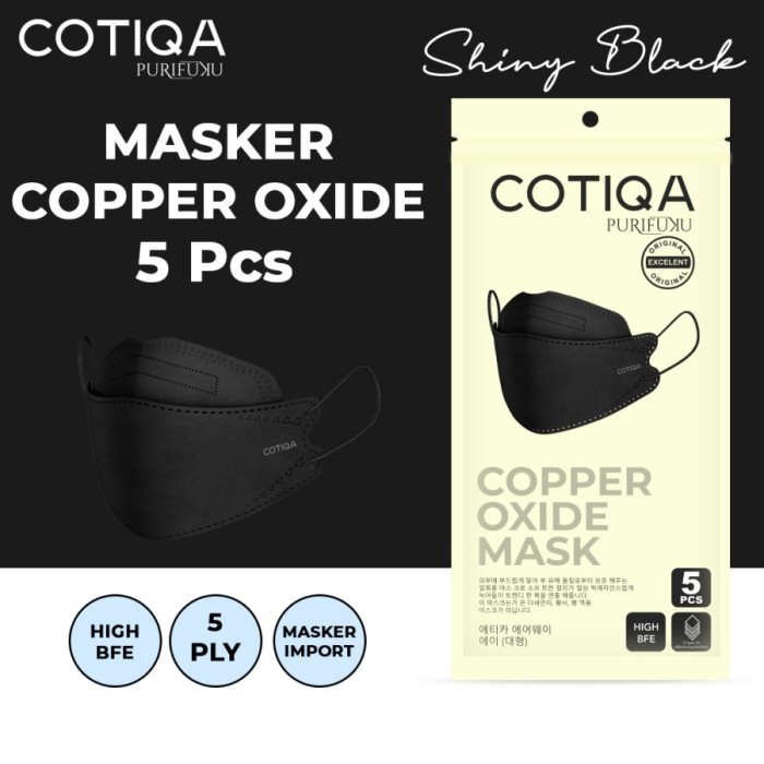 Masker KF94 COTIQA KF 94 5ply Copper Oxide Mask Tembaga isi 5pcs