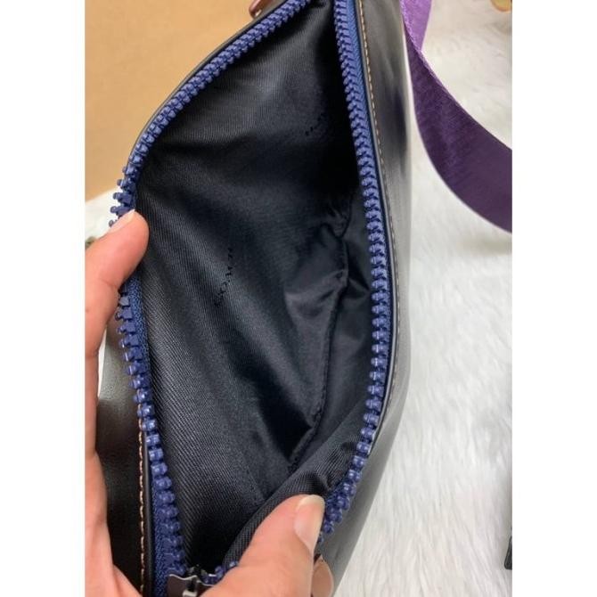 Waistbag Coach MenS Black Leather Chest Bag Sling Bag-69303 Jamrudtoko