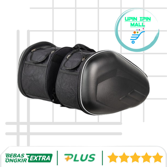 Tas Motor Touring Samping Anti Air Side Saddle Bag Oxford 36-58 L