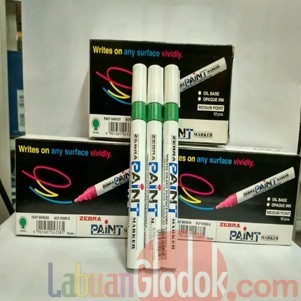 

Spidol Paint Marker Zebra Hijau - Medium Point Isi 10 Pcs Hijau