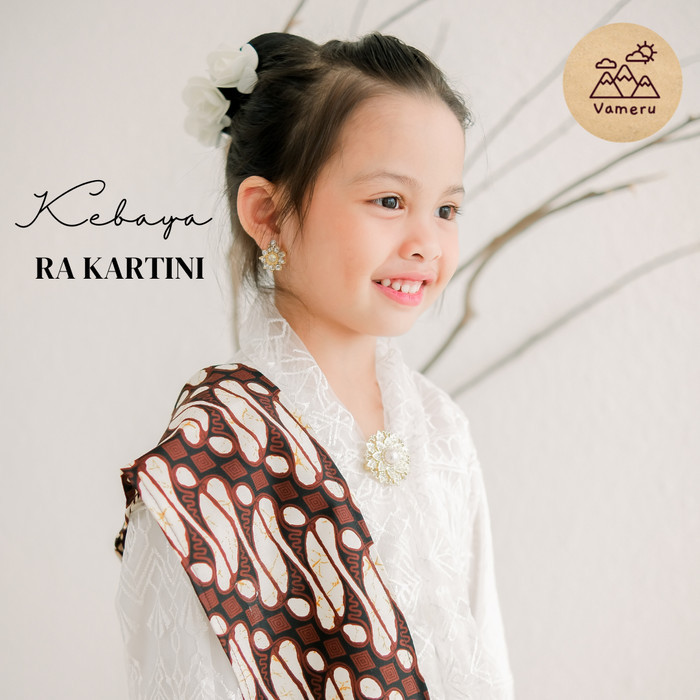 Kebaya Kartini Anak Brokat Putih Cosplay Ibu Kartini Best Product