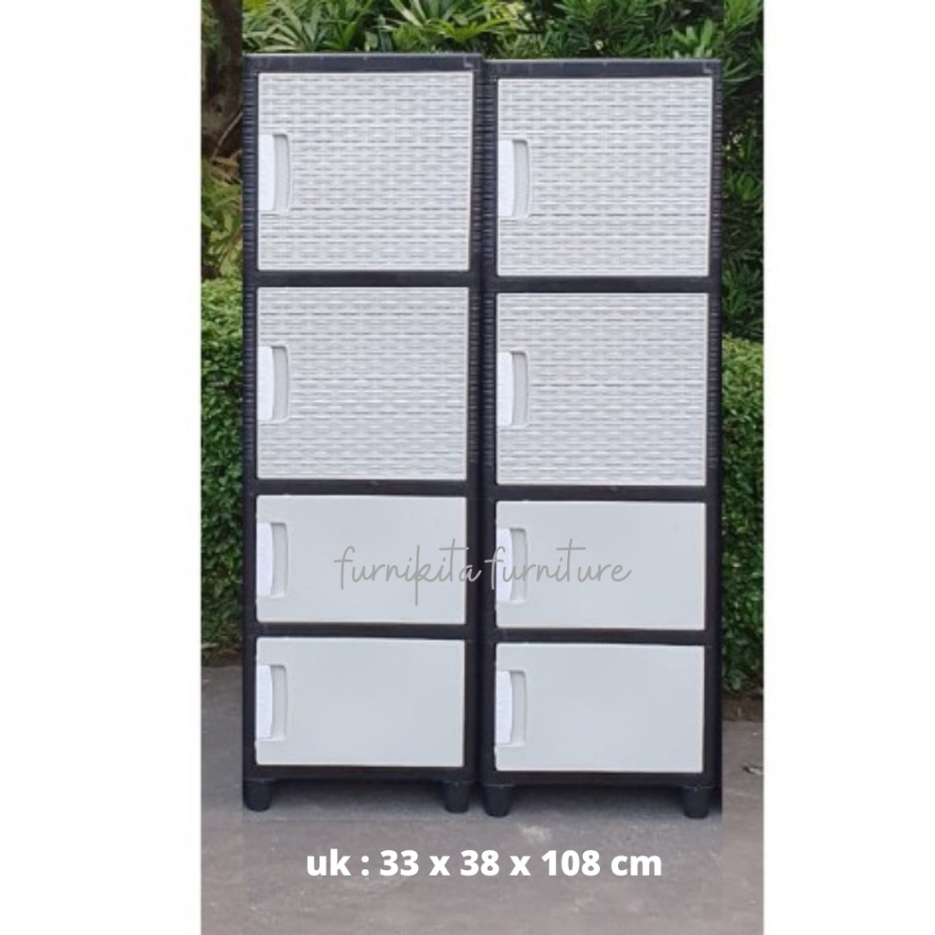 Best Seller Lemari Akako Catur Mix Dan Polos Lemari Plastik 1 Pintu Swing