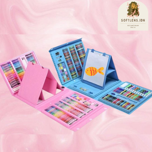 

Crayon Anak Set 208 Alat Gambar Perlengkapan Melukis Kado Ulang Tahun