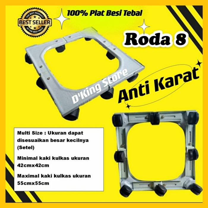 NEW alas kulkas / roda kulkas / kaki kulkas roda 8