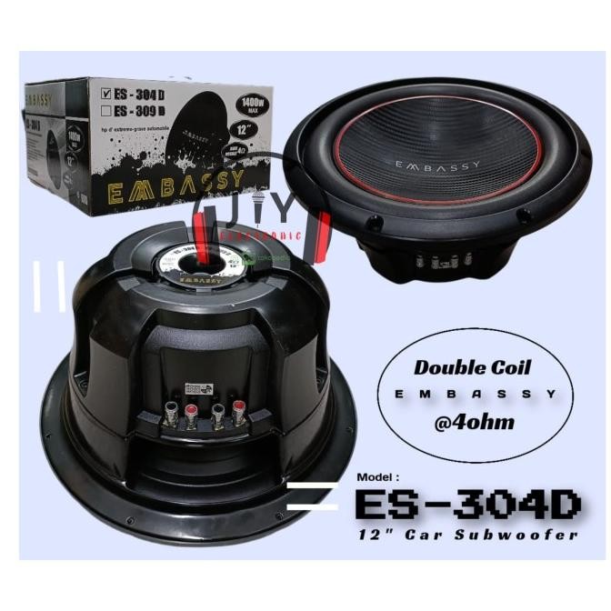 Promo Subwoofer 12 inch Super Badak Double Coil Embassy ES-304D ES 304D COD
