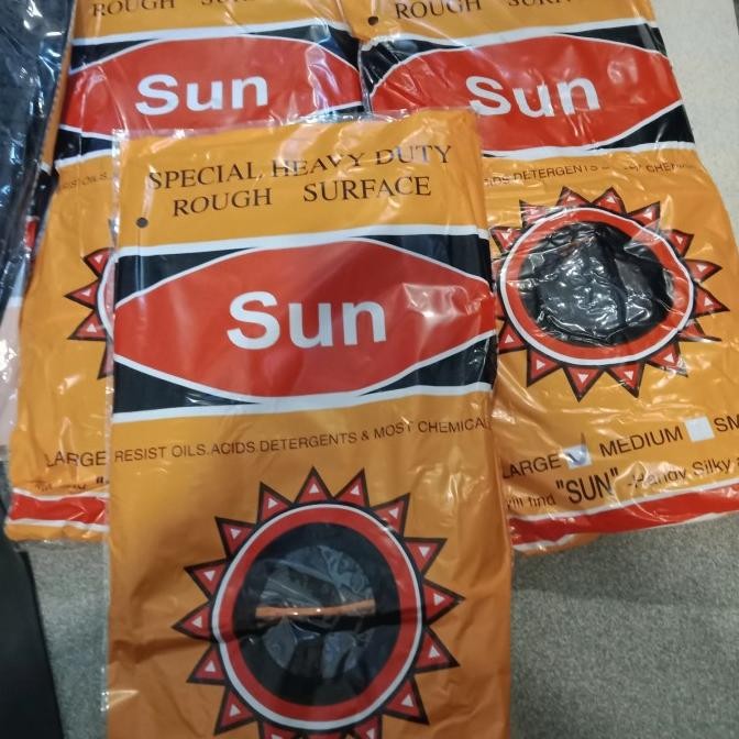 sarung tangan karet hitam sun 21 inc Terlaris