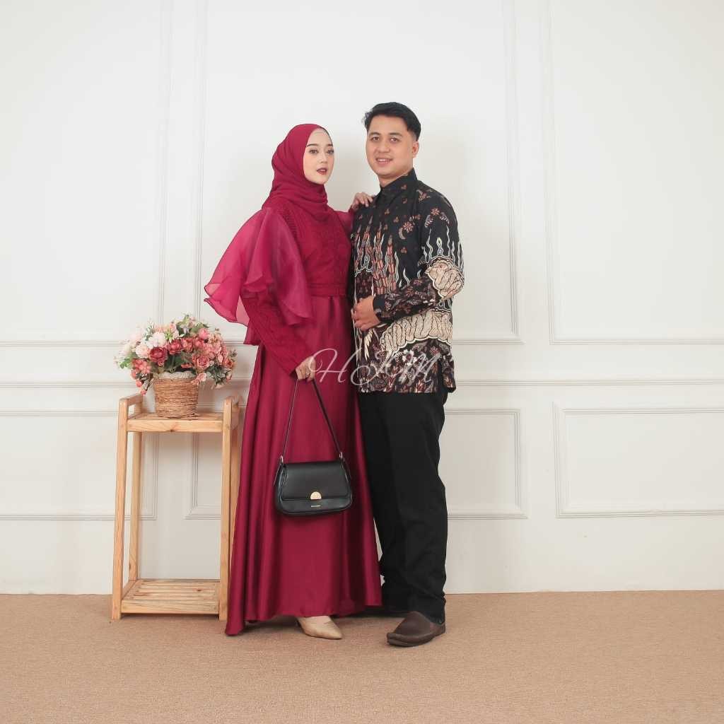 Gamis Couple Sarimbit Pria Wanita Dewasa Family Lamaran Ayah Ibu Anak Seragam Keluarga Remaja Cowok 