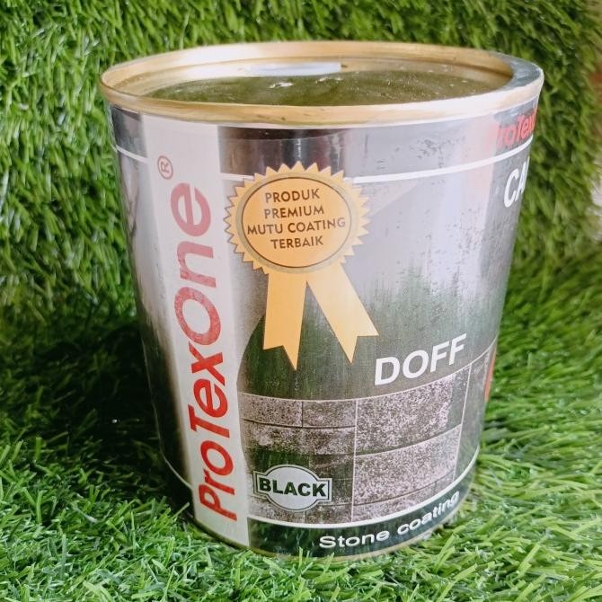 Protexone Doff Candi Cat Batu Alam Hitam Doff Stone Coating Andesit Original