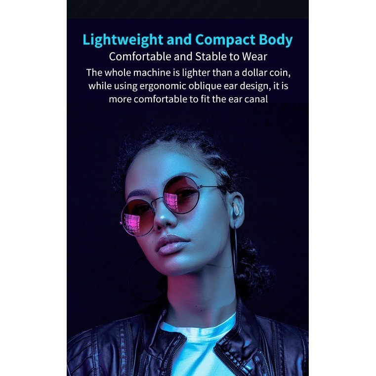 Iphone 11 Headset Wireless Earphone Bluetooth Fingerprint LED Berkualitas