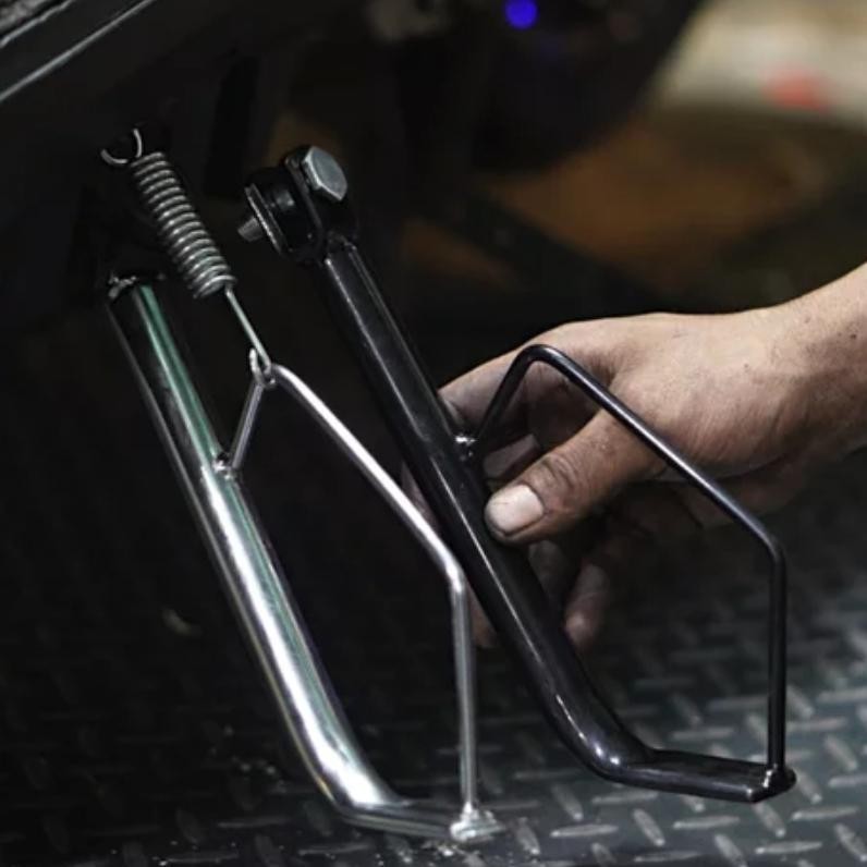 Terbaru Standar Samping Chrome Ring 17 14 23 26 Cm Standar 1 Honda Jagang Universal Vario Beat Scoop