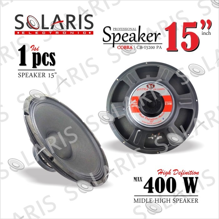 SPEAKER 15 Inch 400 Watt COBRA CB- 15200 PA Terbaru Berkualitas