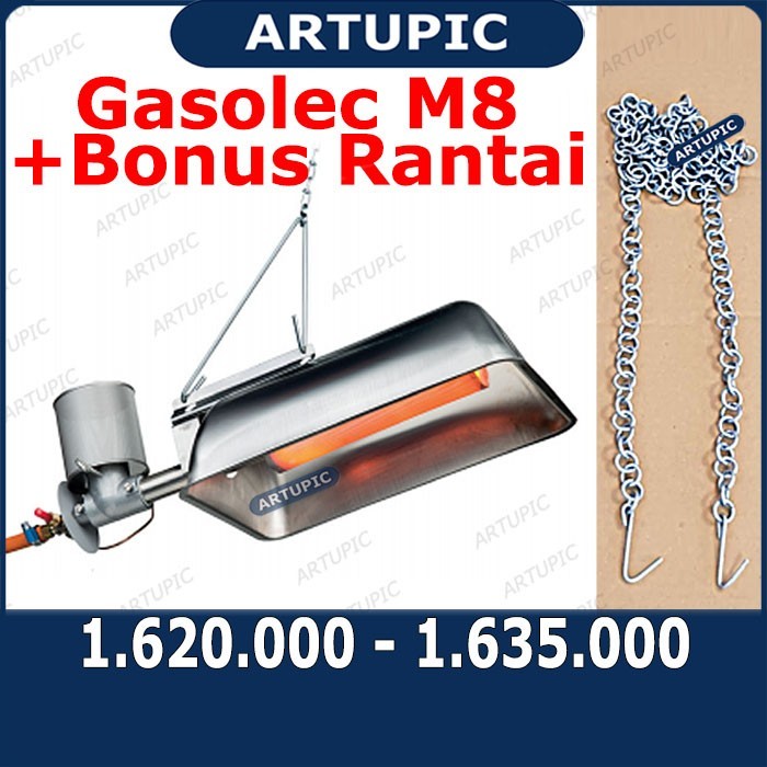 Gasolec M8 Pemanas Kandang Ayam Infrared Gas Brooder Heater