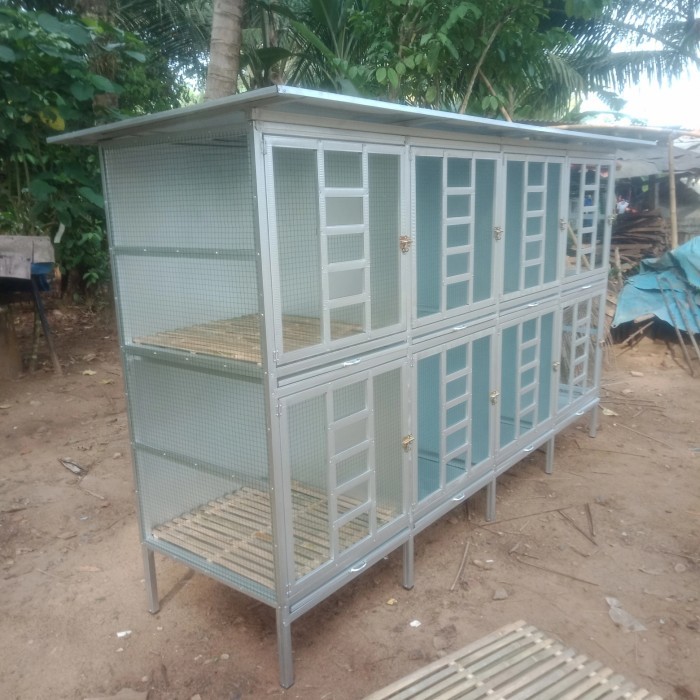 kandang ayam Bangkok 8 pintu custom..
