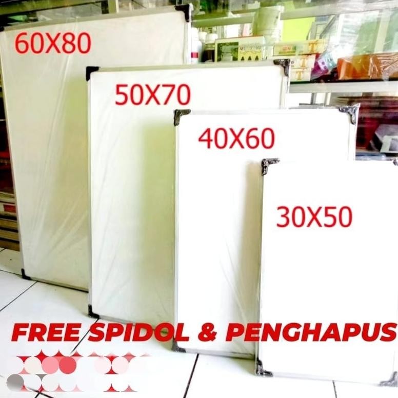 

Terlaris Papan Tulis Free Spidol Dan Penghapus/ Papan Tulis 40X60Cm Diskon