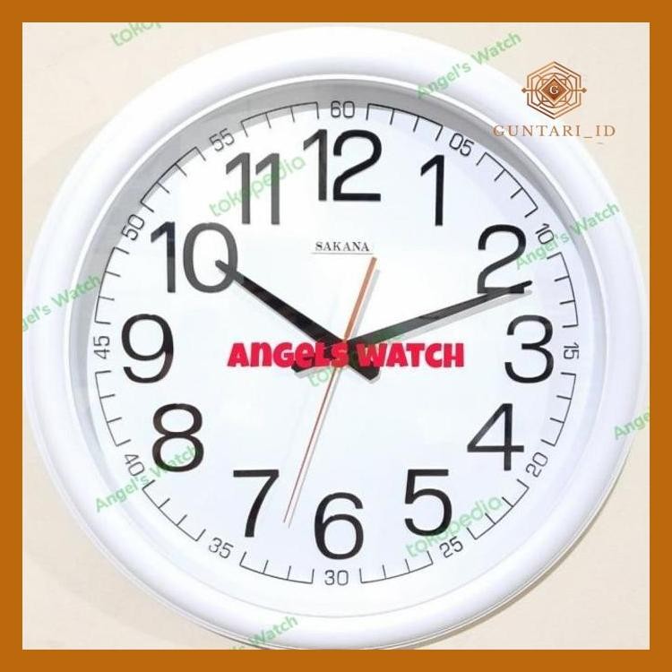Jam Dinding Jumbo Besar 45 Cm Sakana 073/ Jam Dinding Diameter Besar