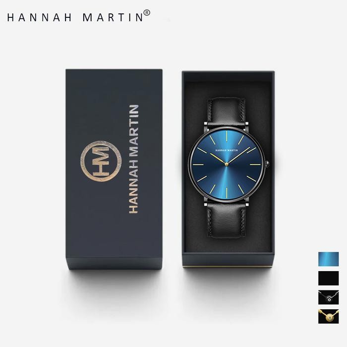 Hannah Martin Jam Tangan Pria Digital Business Jam Tangan Hannah Martin Kulit Original Tipis Luxury