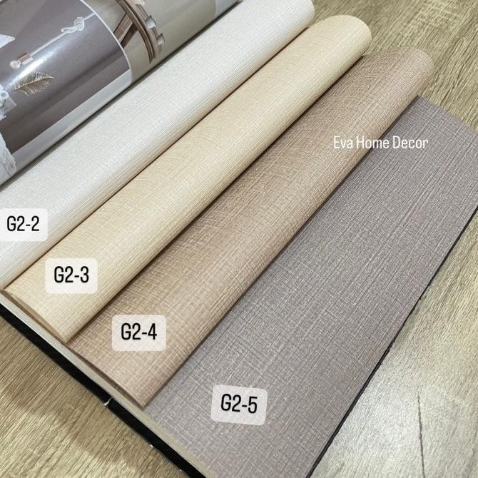 Wallpaper Dinding Premium Polos Bertekstur Untuk Kamar, Hotel, Rumah Original