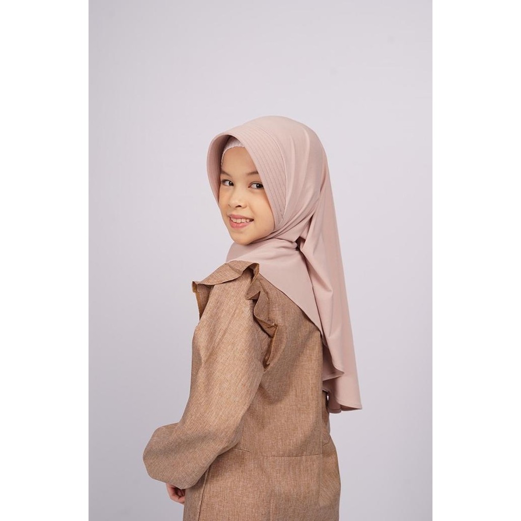 Gamis Anak Perempuan Elzatta Sarimbit Kayana Bahan Katun Free Hijab Novitaasni3