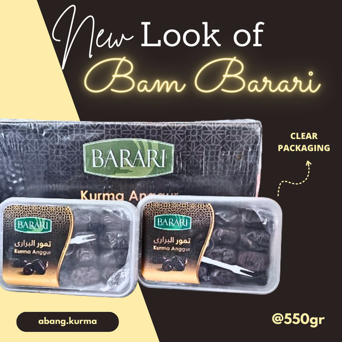 

Kurma Anggur Bam Barari Black Diamond 12pack / Karton