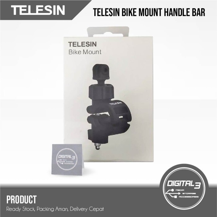Telesin Dj-Hbm-001 360 Bike Handlebar Mount Holder Stang Motor Gopro New