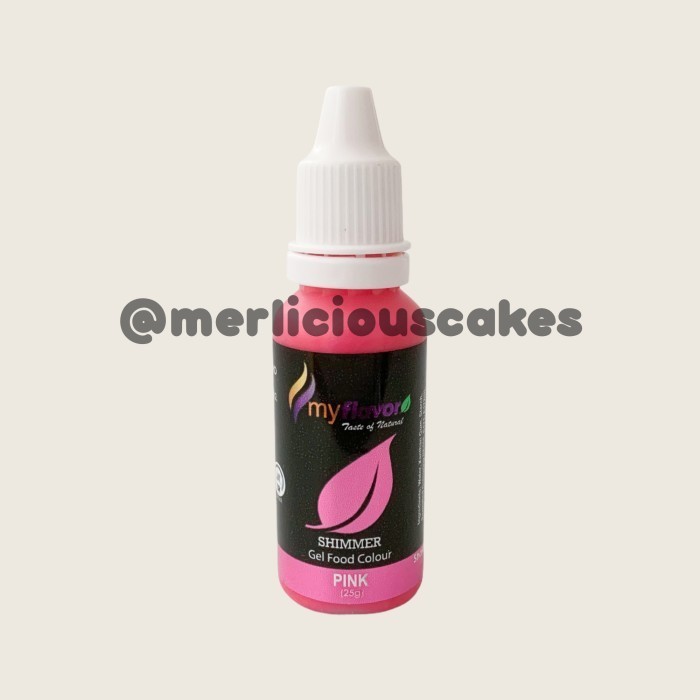 

#####] My Flavor Pink Shimmer for Cake Painting Pewarna Makanan Halal