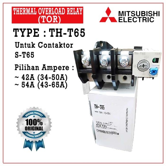 Thermal Overload Relay ( Tor ) Tht65 " Mitsubishi "