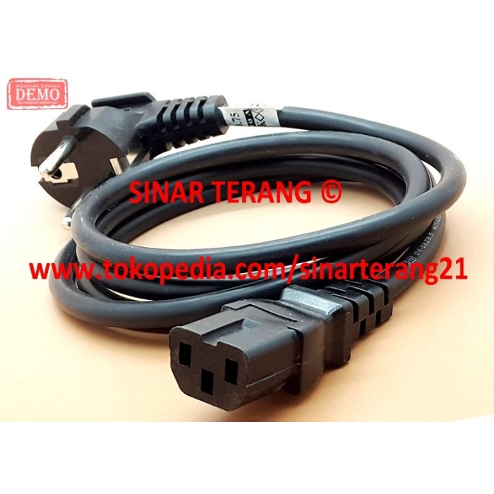 Terlaris Kabel POWER 1,5 M KITANI Cable Listrik NYMHY 3x0,75 10A Steker BENGKOK SALE
