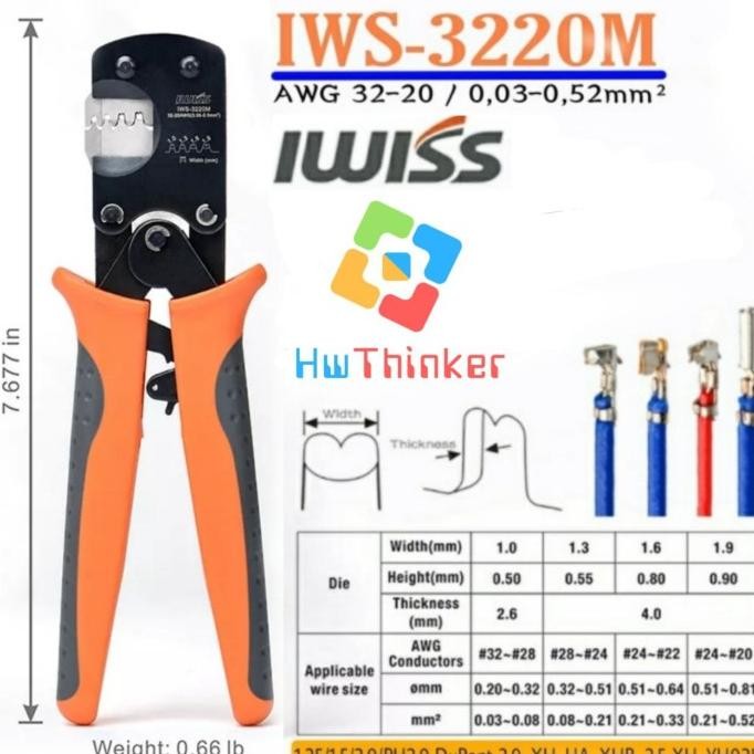 IWS-3220M Tang Crimping Connector Dupont Molex JST XH PH Tyco