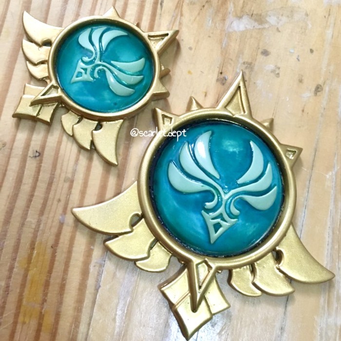 Genshin Impact Vision Mondstat Cosplay Props Resin Aksesoris Sayap