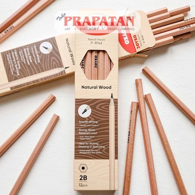 

$+$+$+$+] Pensil Tulis P-8142 Joyko 2B | 1 BOX ISI 12PCS | Writing Pencil