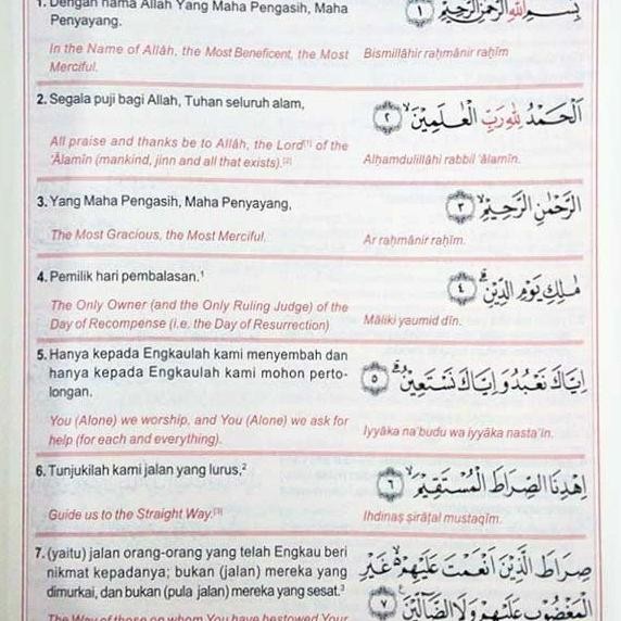 Al Quran 3 Bahasa A5 AlQuran Terjemah Indonesia Inggris English Latin Terlaris