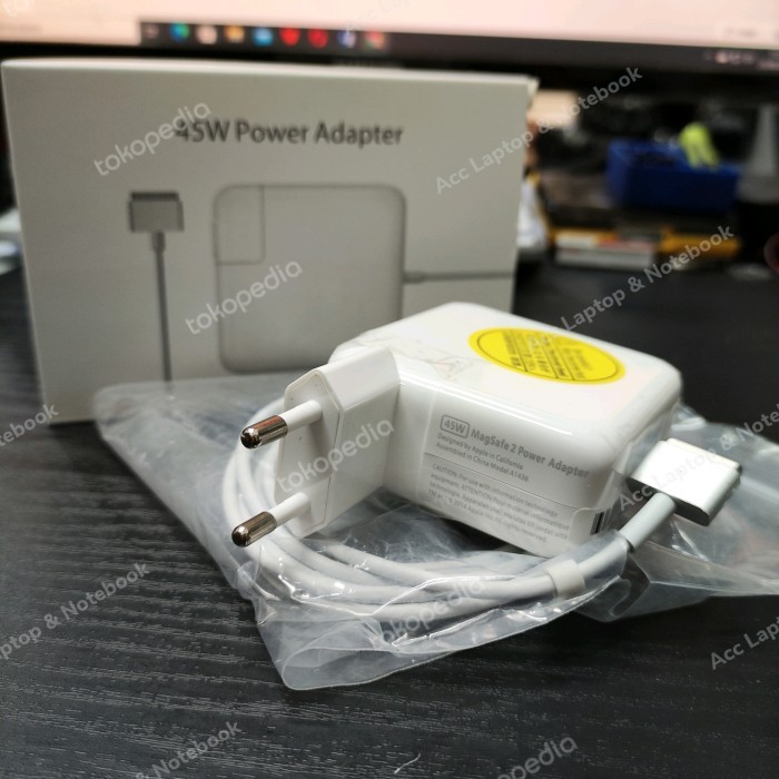 ORIGINAL ADAPTOR/CHARGER MACBOOK AIR 2012 2013 2014 2015 2016 2017 45W KODE 3