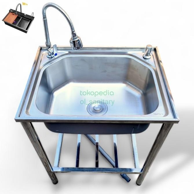 bak cuci piring meja kitchen sink set portable wastafel kitchen sink LT