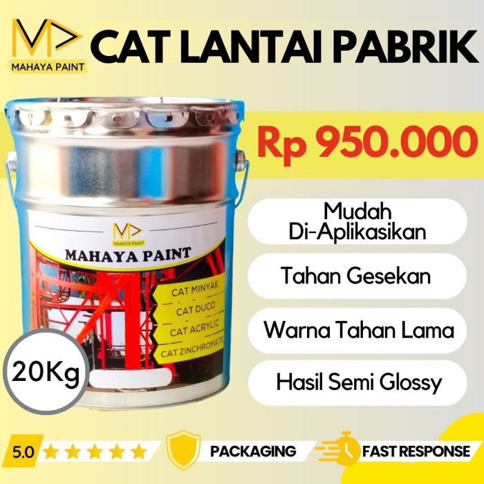 Cat Lantai Pabrik / Cat Lantai Gudang / Setara Epoxy / Mahaya 20kg