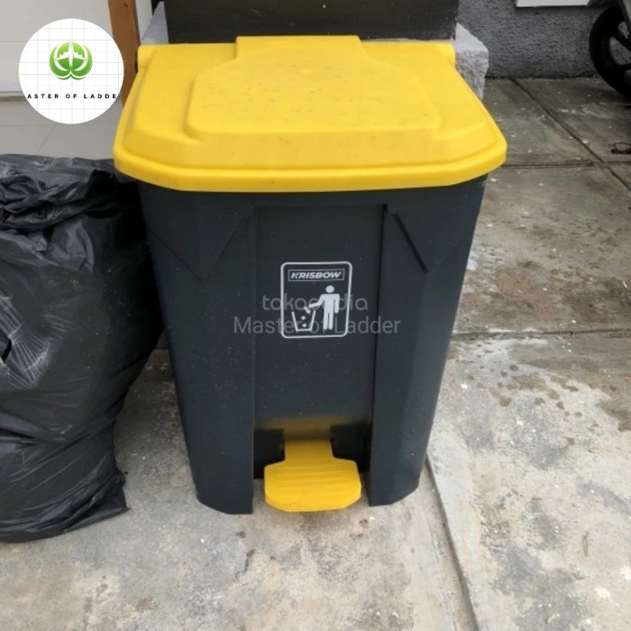 Tempat Sampah Injak 80 Liter Tempat Sampah Outdour Pedal Krisbow Terbaru