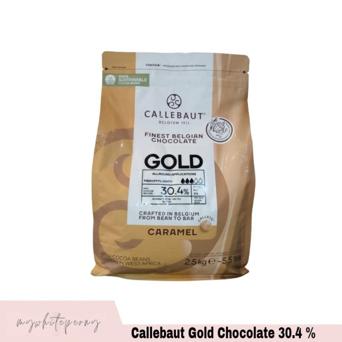 

Callebaut Gold Chocolate Kemasan Repack 500 Gram
