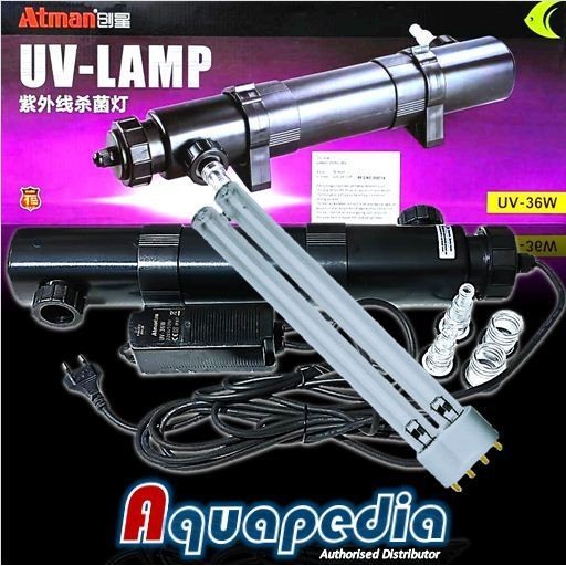 TERBARU! ATMAN UV-36W Pembunuh Lumut UV Clarifier & Sterilizer