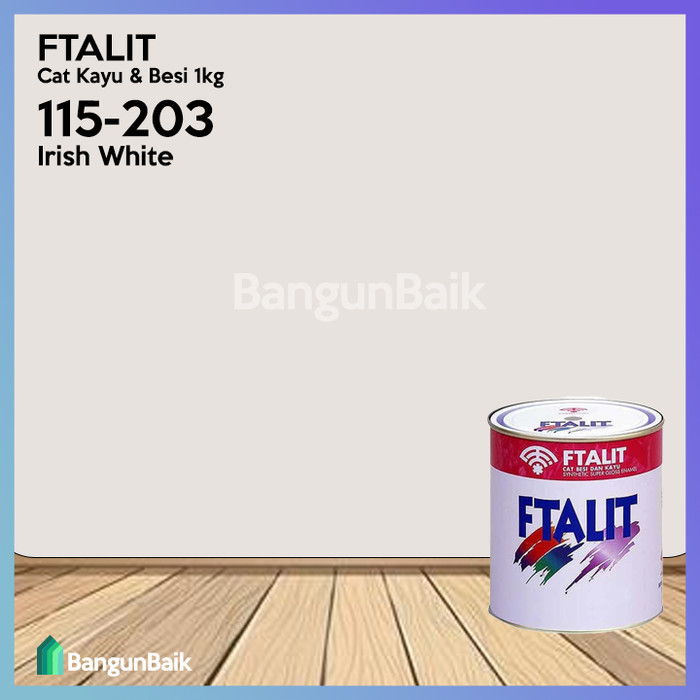 Kansai FTALIT 203 Irish White 1kg / Cat Kayu dan Besi FTALIT 115-203