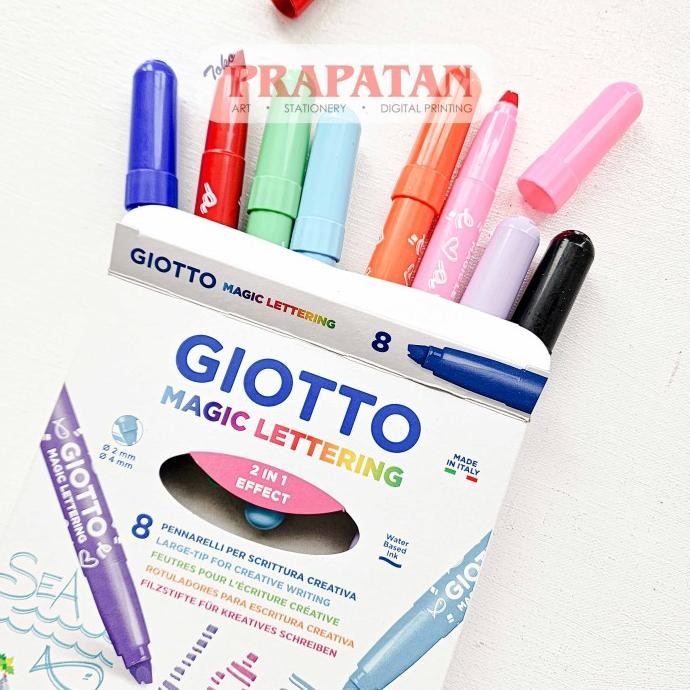 

\"\"\"\] Giotto Magic Lettering Large Tip Marker | Pena Warna