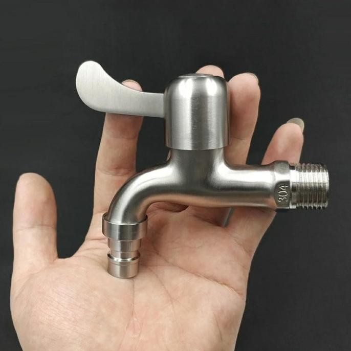 KRAN TEMBOK KRAN AIR KRAN KAMAR MANDI STAINLESS SUS 304 MODEL TOTO