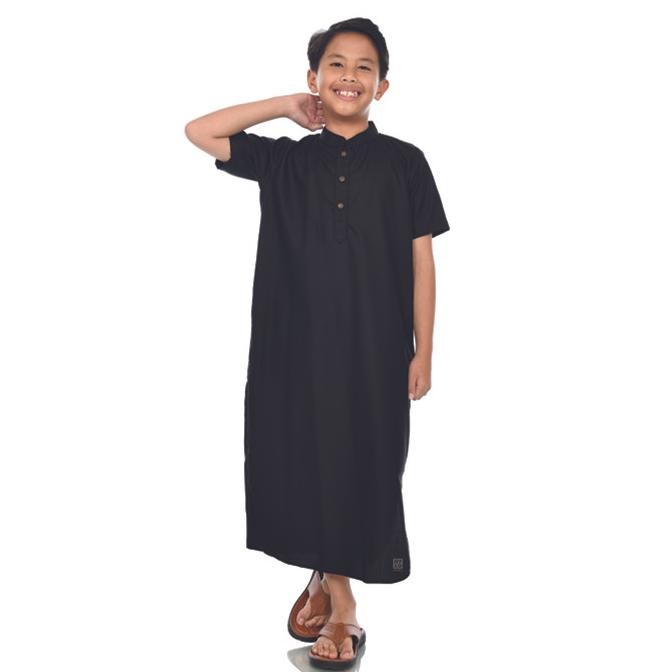 Gayalo - Jubah Gamis Anak Laki-Laki Katun Toyobo Black ..