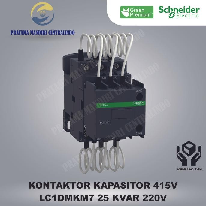 Diskon Kontaktor Kapasitor 25Kvar 25 Kvar Lc1Dmkm7 Schneider