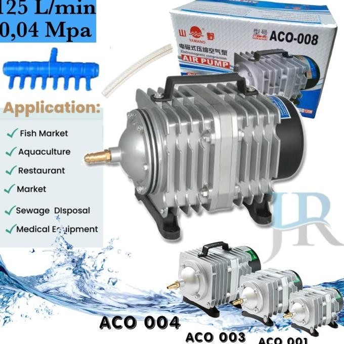 Pompa udara aerator hi blow air pump aquarium kolam Yamano ACO 001 003 004 006 008