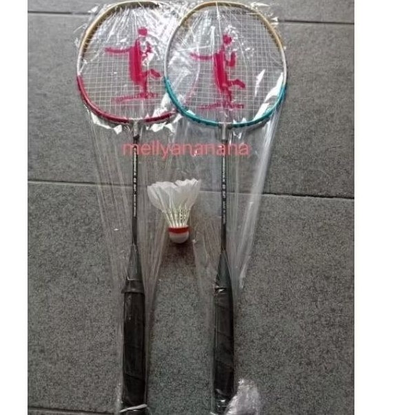 Promo Gila-Gilaan Raket Badminton Set 2Raket + 1Bola Kok Oke