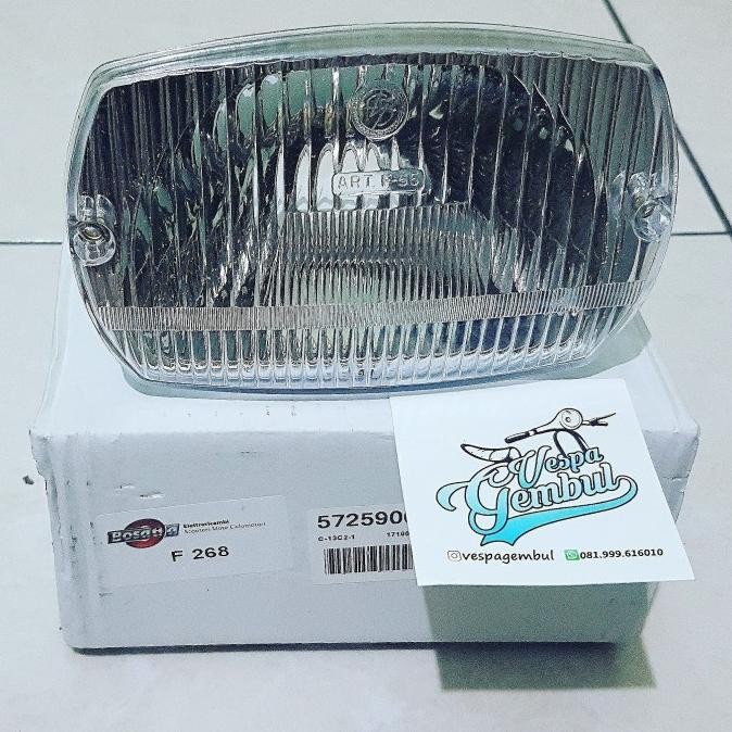 Diskon Head Lamp Bosatta Clear Vespa Pts Special