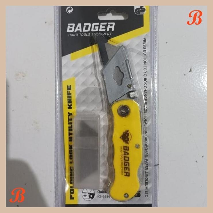 

| JRT | PISAU CUTTER LIPAT BADGER TAJAM MURAH AWET DAPAT REFILL ISI PISAU