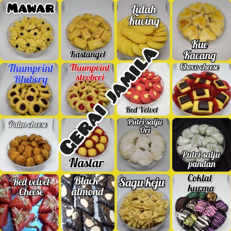 

TT60 kue kering homemade / cookies / kuker / nastar / kastangel / kue kacang / lidah kucing dll Original