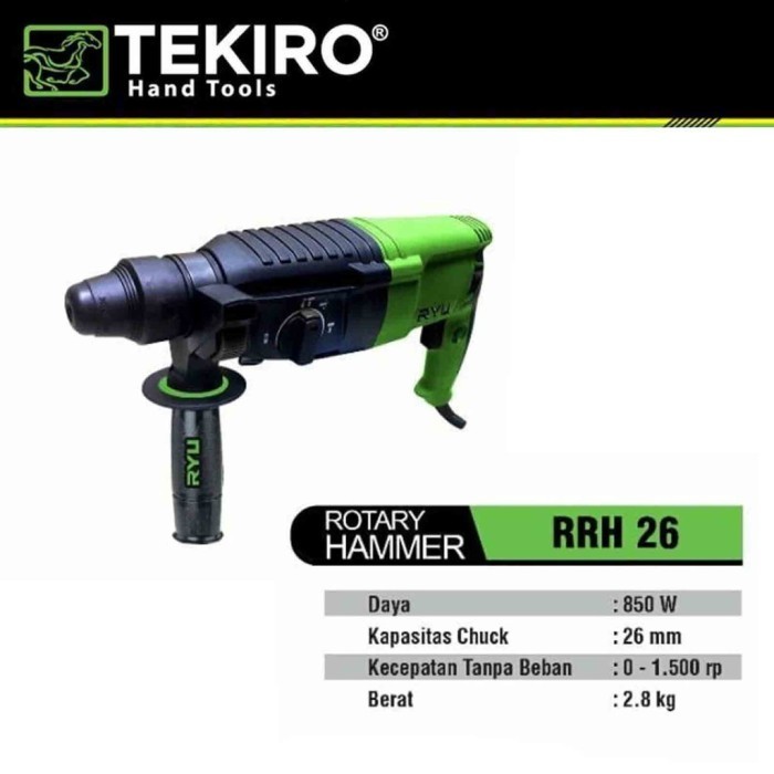 Mesin Bor Beton Ryu RRH26 / Mesin Bor 3 Fungsi Beton Bobok RYU RRH 26